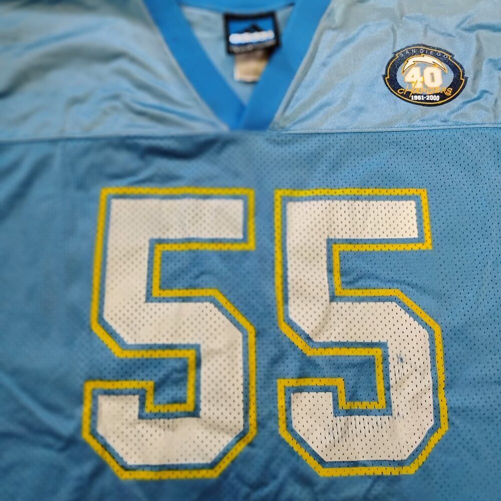Vintage Adidas San Diego Chargers Junior Seau Football Jersey